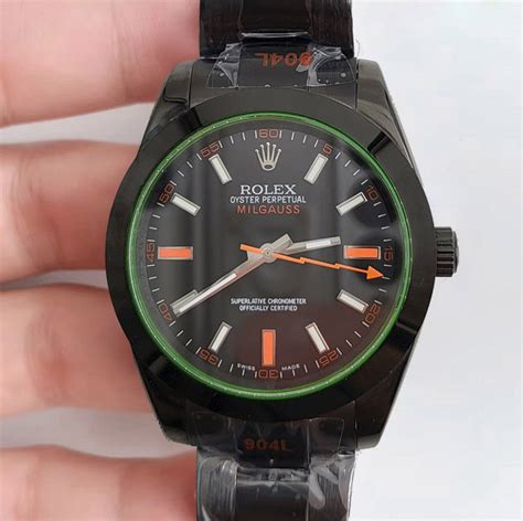rolex milgauss dlc replica